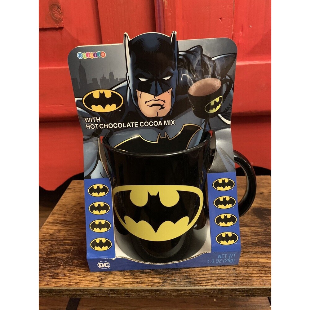 NWT Batman Large 21 oz. Galerie Ceramic Coffee Mug Set Hot Chocolate Cocoa GIFT